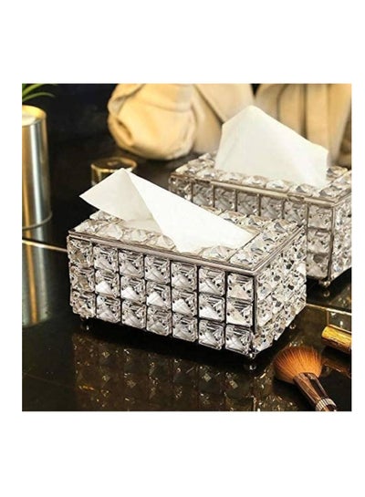 Buy Silver Crystal Tissue Box in Egypt