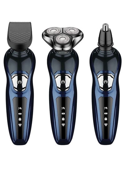 Buy 3 In 1 Multifunctional Electric Shaver for Men Waterproof Rechargeable 3-Head Razor in Saudi Arabia