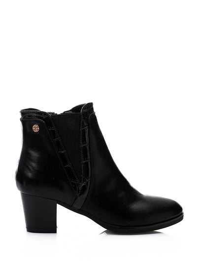 Buy Women's elastic side panel pointed to ankle boots in Egypt