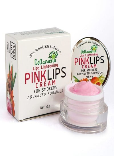 اشتري Dellameria Lips Lightening Pink Lips Cream for Smokers Dark Lip Treatment Lip Repair Dull Dry and Cracked Lip Care 10g في الامارات