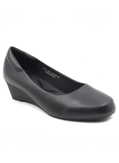 Buy Women's Low Heels Pumps Office Shoes, Pointed Toe, Comfortable, Casual Slip-On Heels for Girls and Ladies in UAE