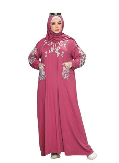 Buy Isdal material, leggings with a veil, size 110 kilos for women in Egypt