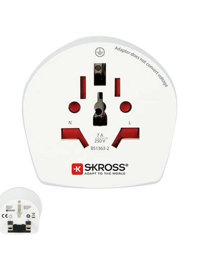 اشتري World plug to UK adapter Skross 1500225-E في الامارات