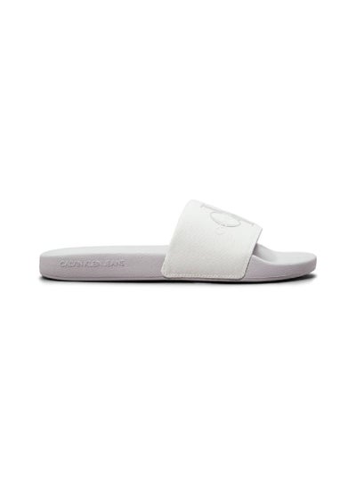 Buy Women's Canvas Sliders - Recycled blend cotton canvas upper, White in UAE