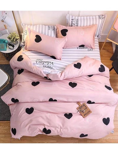 Buy Disney Three-Piece Set Cotton Quilt Single Size Comforter Bedding Set, Anime Cartoon Bed kids Duvet Cover Set in UAE