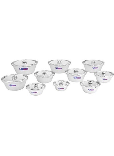 Buy Cooking Pot Set With Lids 10 Pieces in Egypt