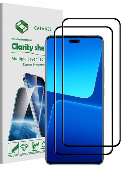 Buy 2 Pack For Xiaomi 13 Lite Screen Protector Tempered Glass Full Glue Back in UAE