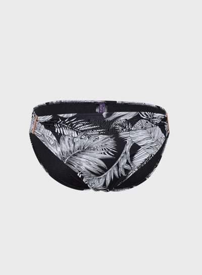 Buy Figleaves Tahiti Palm Print Bikini Bottom in UAE