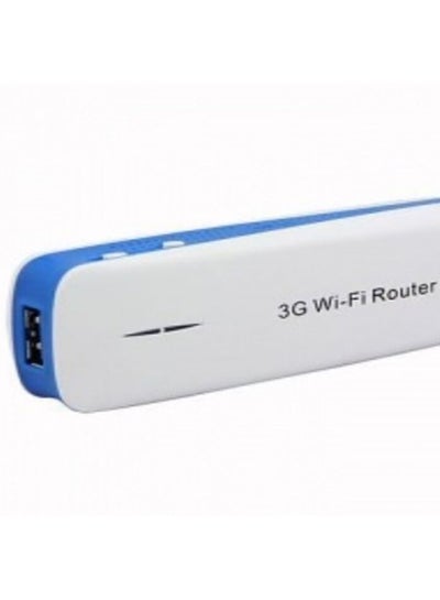 Buy Wireless 3G Wi-Fi Router 3 in 1 Mobile Power Bank Mini Wireless Wi-Fi AP Triple - White in Egypt