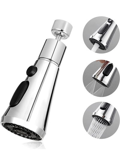 Buy Faucet Spray Head, 360°Swivel Spout Kitchen Sink Tap Spray Head, Kitchen Tap Pull Out Spray Shower with 3 Water Outlet Modes Head for Kitchen Sink in Saudi Arabia