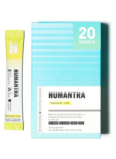 Buy Himalayan Lime Hydration Packets Zero Calorie Zero Sugar Electrolyte Hydration Multiplier w/Essential Minerals Boost Immune And Metabolic Functions Electrolytes Powder Immune Support in UAE