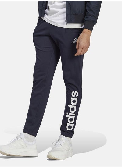 Buy Essentials Single Jersey Tapered Elasticized Cuff Logo Joggers in Saudi Arabia