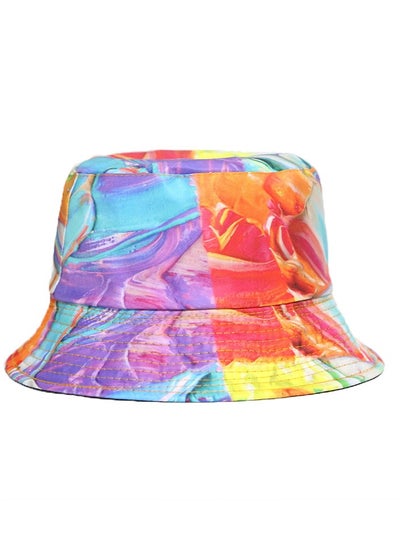 اشتري New Graffiti Printed Sunscreen Fisherman Hat في السعودية