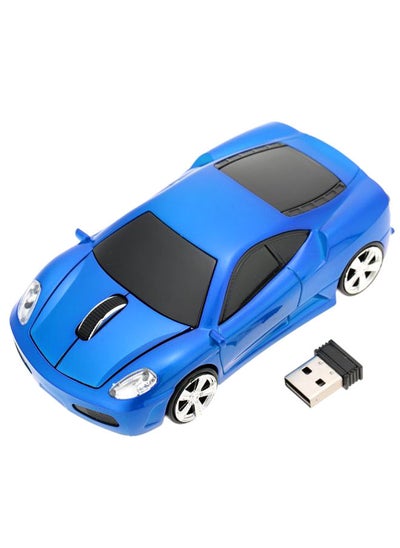 Buy Car Shaped Wireless Optical Mouse With Receiver Blue/Black/Silver in Saudi Arabia