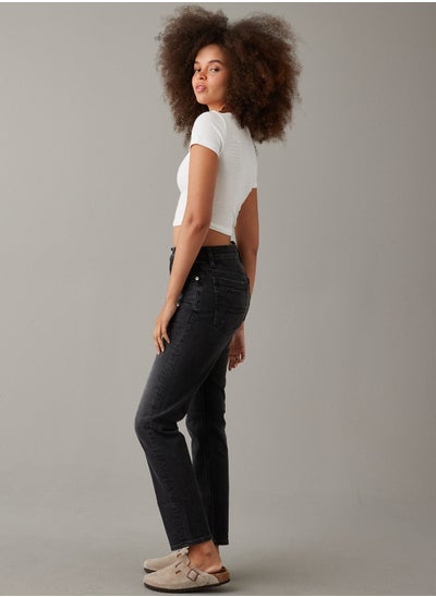 اشتري AE Stretch Super High-Waisted Ankle Straight Jean في السعودية