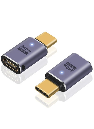 اشتري محول موسع USB C بقوة 240 واط، محول تمديد USB من النوع C، محول موسع USB من النوع C، محول من ذكر إلى أنثى USB C ذكر إلى أنثى بسرعة 40 جيجابت في الثانية محول موسع من النوع C لعرض الفيديو بدقة 8K لأجهزة iPad وiMac وMacBook وThunderbolt. في السعودية