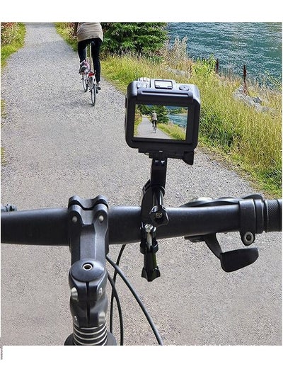اشتري Applicable to Gopro Action camera accessories travel photography cycling bicycle bracket+three-way stable adjustment arm في السعودية