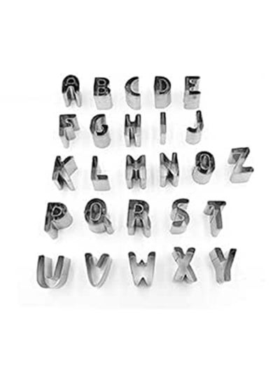 Buy Cookies Cutter Set - English Alphabet Cutters Set - Stainless Steel in Egypt