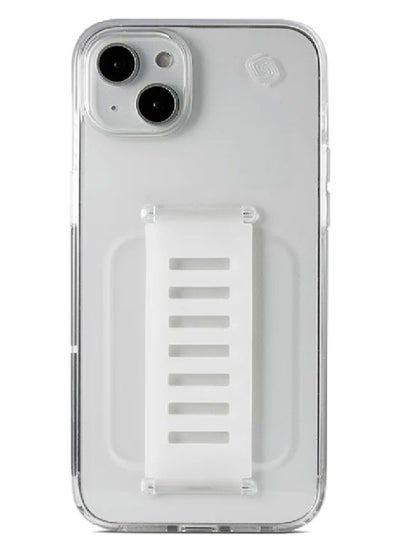 Buy Protective Case Cover With Holder For Apple iPhone 15 Clear in Saudi Arabia