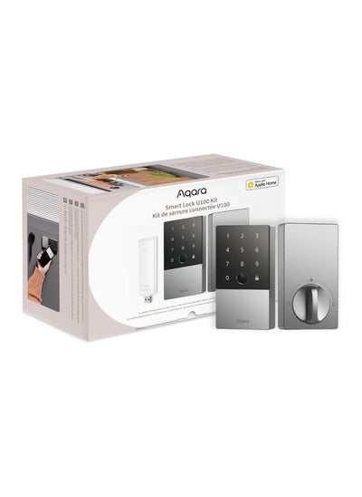 اشتري Aqara Smart Lock U100 with E1 Hub Kit (Silver) في الامارات