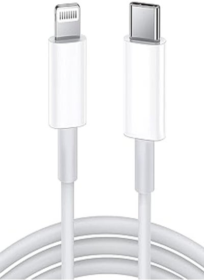 اشتري USB C to Lightning Cable 2M [MFi Certified] Compatible with Apple iPhone 14 Pro Max/13/12/11 Pro/X/XS/XR/8 Plus,Supports Power Delivery,White في مصر