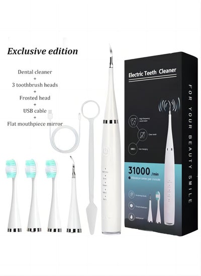 Buy Plaque Remover for Teeth, Dental Calculus Cleaning Kit with Mouth Mirror, Electric Teeth Cleaning, Calculus Removal, Teeth Whitening Kit, Oral Hygiene Set, Dental Instruments，Oral Care Device Set in Saudi Arabia