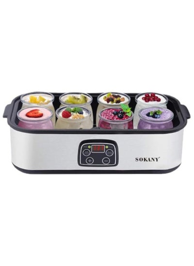 Buy sokany yogurt maker 25W 8 cups yogurt maker 1.4 liter in Egypt