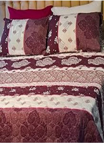 Buy Family Bed 135 Coverlet Set Cotton 2 pieces size 180 x 240 cm in Egypt