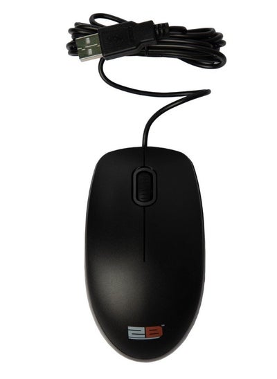 Buy 2B Business Series Wired Mouse - 2M - Black MO663 in Egypt