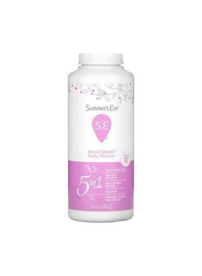 Buy Summer's Eve, 5 in 1 Island Splash Body Powder 226 g in Saudi Arabia