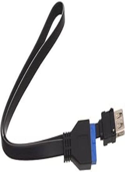 Buy Cable usb3.0 20pin to 2 usb 3.0 - black in Egypt