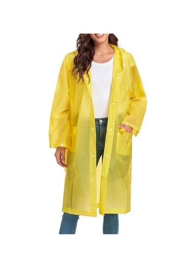 Buy QSHOP® Rain Ponchos Reusable Lightweight Waterproof EVA Rain Poncho for Adults Men Women in Egypt