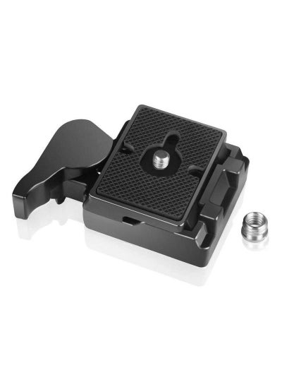 اشتري 323 RC2 Quick Release Plate, Compatible with Manfrotto 200PL-14 QR Plates Adapter, and with Rapid Connect Clamp and 1/4  to 3/8 inch Screw for DSLR Camera Tripod Ball Head في السعودية