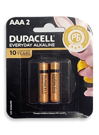 Buy EveryDay Alkaline AAA Batteries - 2 Pieces Gold in Egypt