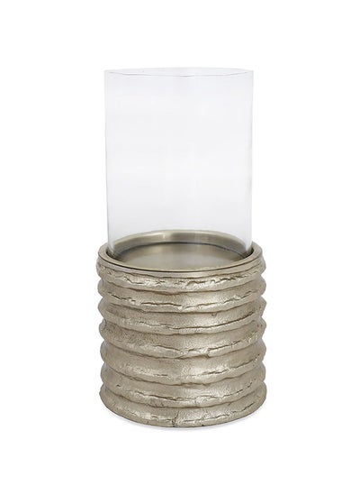 Buy Hayden Candle Holder, Gold & Clear - 15x23 cm in UAE