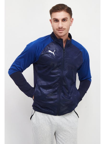 Buy Men Sport Fit Long Sleeve Sweatshirt, Navy Blue in UAE