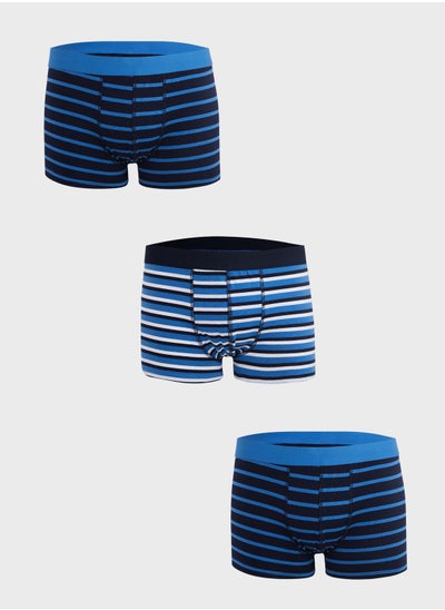 Buy Mens 3 Pack Hipster Trunks in Saudi Arabia