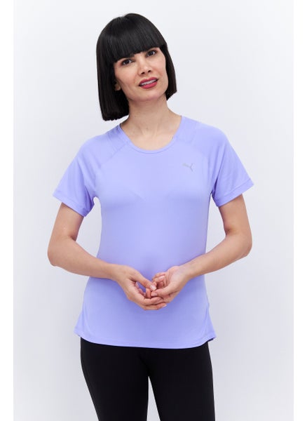 اشتري Women Sportswear Fit Short sleeve Running Top, Lavender في الامارات