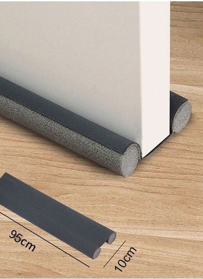 Buy Door Draft Stopper, 30'' to 38'' Under Door Seal Draught excluder, Door Bottom Sealing Strip, Window Wind Blocker, Breeze Noise Sound Light Dust Smell Insect Blocker for Door Window (gray) in Saudi Arabia