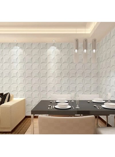 اشتري Decorative 3D Brick Wall Sticker White 70 x 70centimeter في الامارات