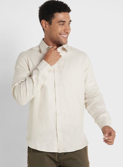 Buy Short Sleeve Linen Shirt in Saudi Arabia