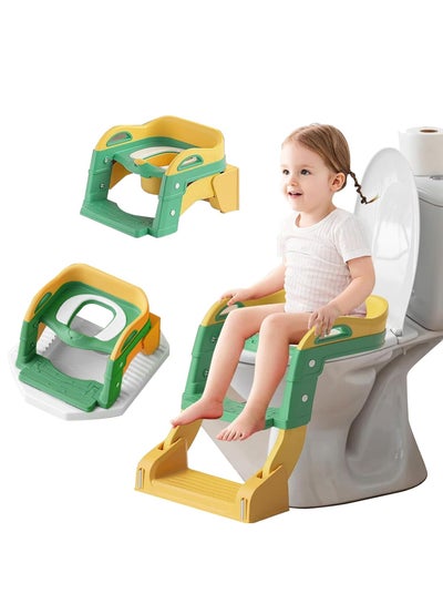 Buy Kids Potty Training Seat, Foldable Toilet Seat, 3-in-1 Potty Training Seat, Toilet Seat with Non-Slip Ladder,Foldable Toddler Toilet Seat,for baby kids boys girls potty seat potty in UAE