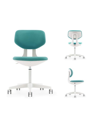 Buy NAVO Pluto Compact Home Office Desk Chair Small Study Chair Adjustable Low Back Computer Task Chair Height Adjustment Lake Green Low-Rise in UAE