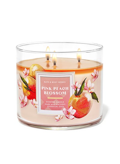 Buy Pink Peach Blossom 3-Wick Candle in UAE