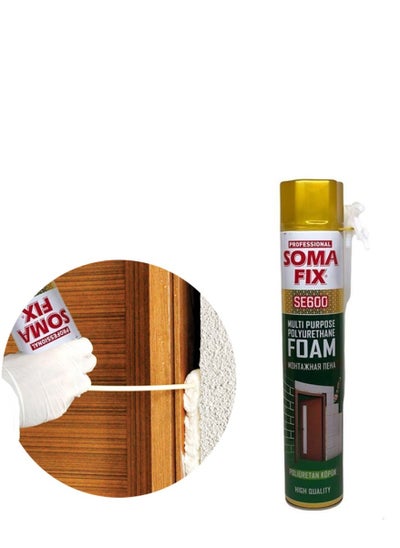 Buy Somafix Original Turkish Somafix Made in Turkey Multi-Purpose Overdry Holes Repair Foam Spray 750ml in Egypt