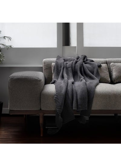 اشتري Handmade Grey Throw Blanket Dt2305-Gry في الامارات