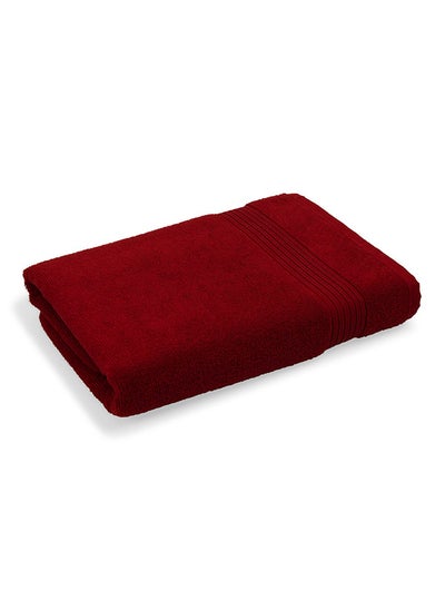 Buy Just Home Bath Towel, Red - 350 GSM, 70x140 cm in UAE