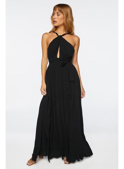 Buy Belted Cutout Halter Maxi Dress in Egypt