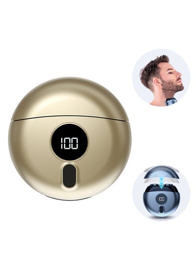 اشتري UFO Men's Electric Shaver Razor USB Charging With Digital Display Wet And Dry Waterproof IPX7 Portable Shaver -Gold في الامارات