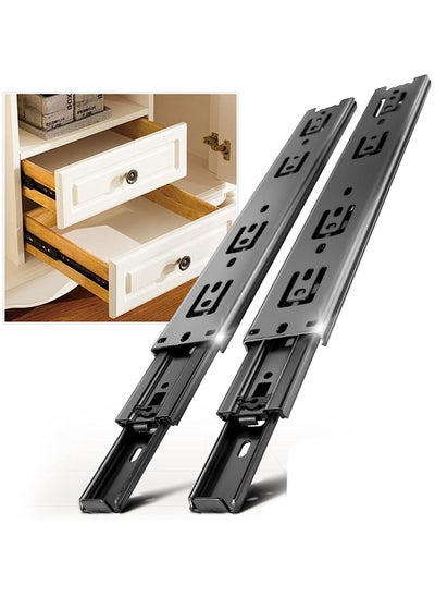 اشتري Robustline Multi Fold and Full Extension Soft Closing Steel Ball Bearing Drawer Slide - High Quality - Side Mounted 42MMX25CM - 10" في الامارات